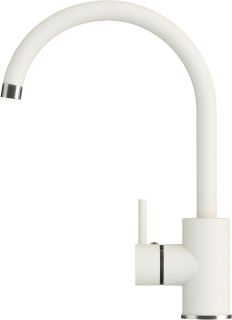 Смеситель для кухни Polygran Элара белый хлопок 660724